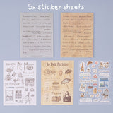 Tsuki ‘Journée à Paris’ Scrapbook Sticker Set ☾
