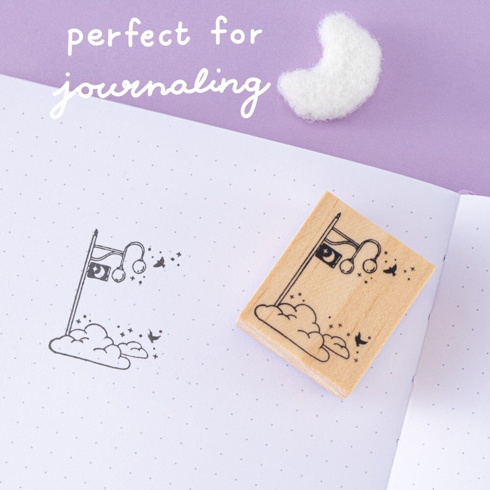Perfect for journaling - lamp post stamp 