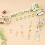 Mori washi tapes on beige background