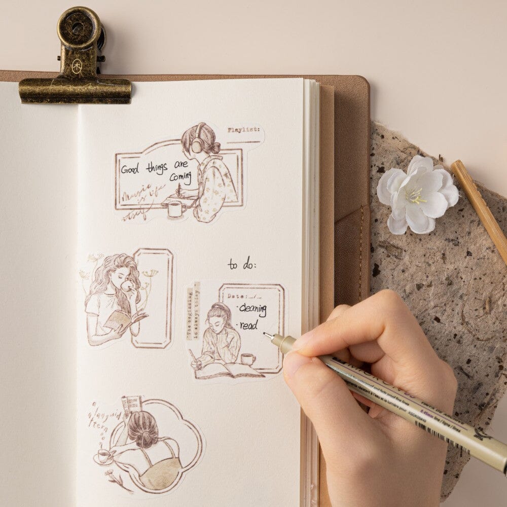 Hinoki - ‘Into the Tea Room’ PET + Washi Tape Set