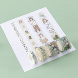Tsuki Happy Day washi tape by notebook therapy product shot with washi tape rolls and opened box