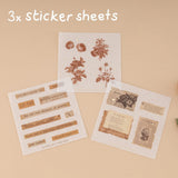 Tsuki ‘Vintage Rose’ #2 Washi Tape Set ☾