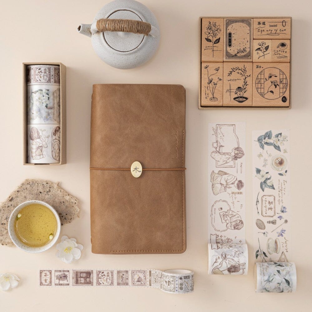 Hinoki - ‘Into the Tea Room’ PET + Washi Tape Set