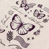 Close up of Tsuki ‘Flutter + Dream’ Tote Bag by Notebook Therapy x Pelinkan