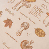 Close up of the front mushroom design of Tsuki ‘Vintage Kinoko’ Tote Bag