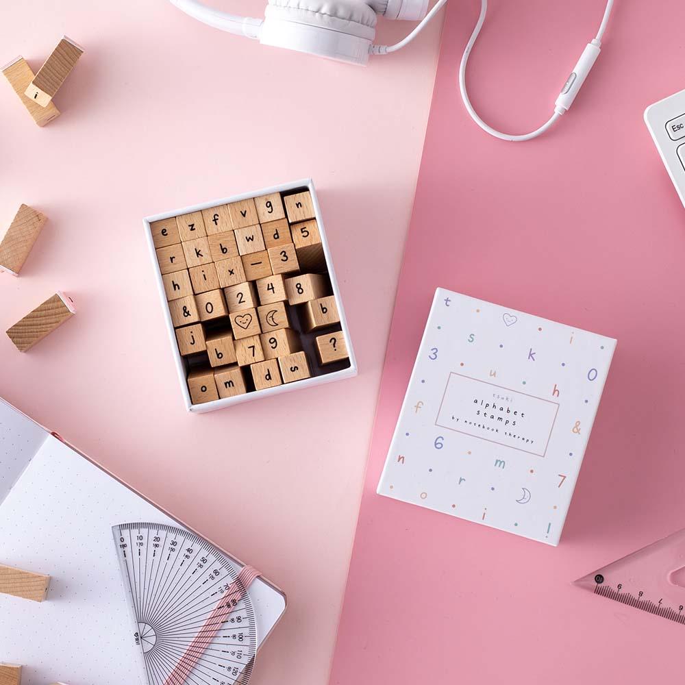 Tsuki Bullet Journal Alphabet Stamp Set ☾