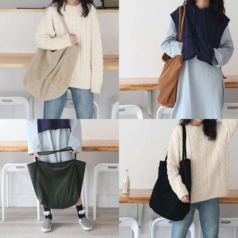 Large Cord Eco Tote Bag