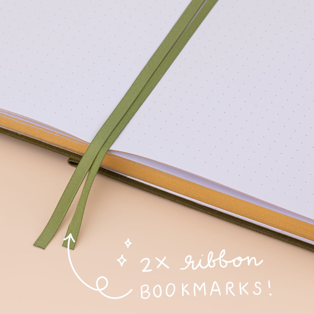 Close up of 2x ribbon bookmarks 