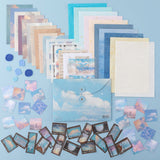 Tsuki ‘Cloud Dreamland’ Scrapbooking Set flatlay on pink background