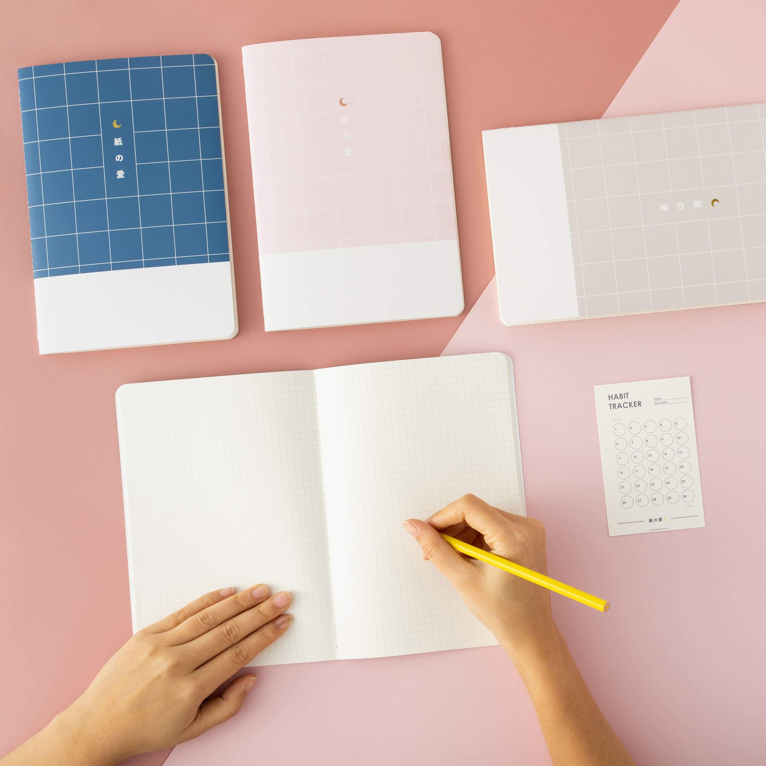 Tsuki 120GSM Bullet Journal - 4 set ☾